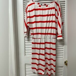 ROMPER✨orange and white✨tag removed